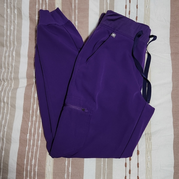 Figs Pants & Jumpsuits Fige Small Digital Grape Jogger Poshmark